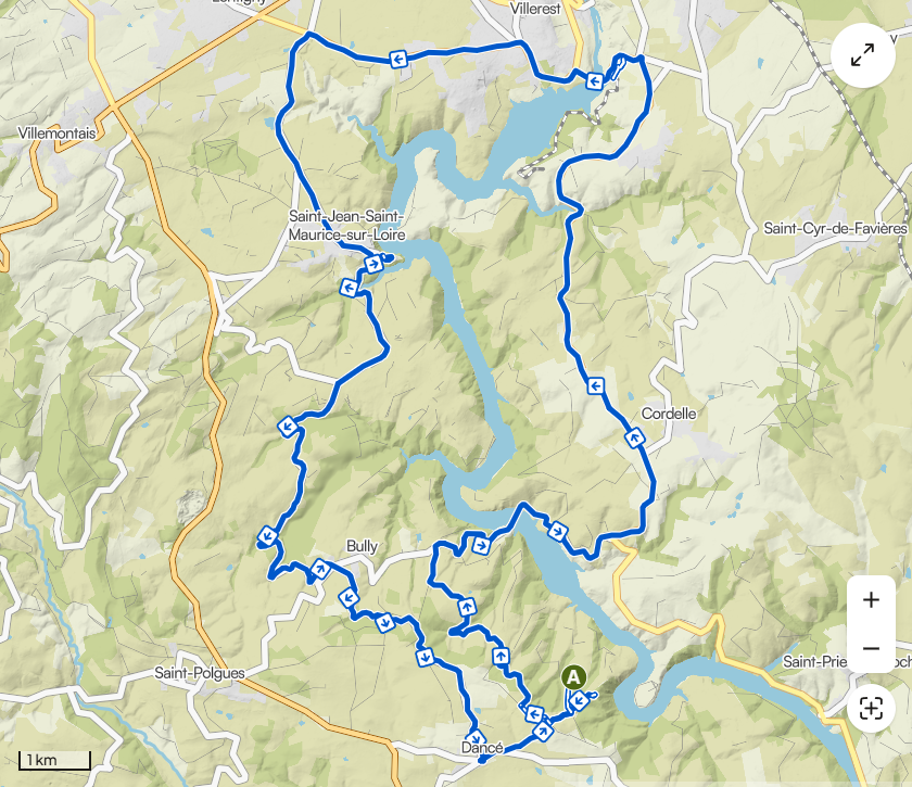 Berges de la Loire sur le parcours